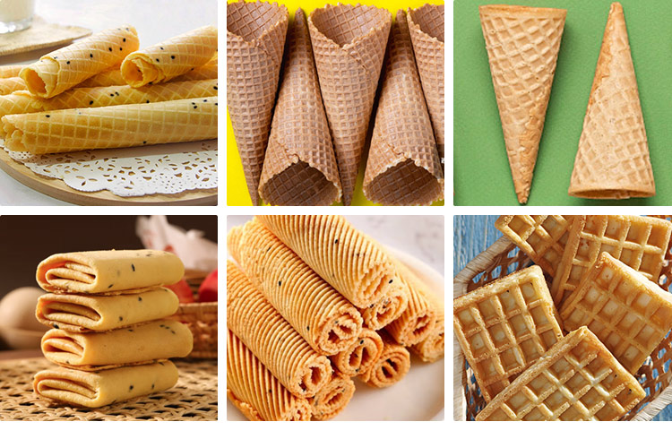 Automatic Hot Sell India Other Snack Sugar Cup Custom Egg Roll Shape Mould Pizza Cone Ice Cream Wafer Obleas Machine