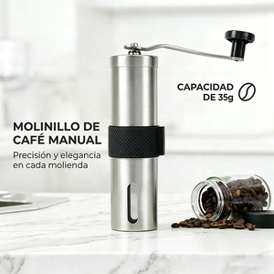 Molinillo manual de granos de café con muelas cerámicas ajustables y capacidad para 35g - Product Image 1