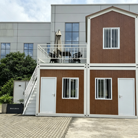 Maison conteneur modulaire préfabriquée de 20 pieds, compacte, avec chambre et jardin, pour la plage, mobile et démontable
