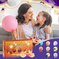 Ensemble de bombes de bain moussantes relaxantes hydratantes Halloween Devil Witch SPA Bombes de bain effervescentes Bombes de bain crâne