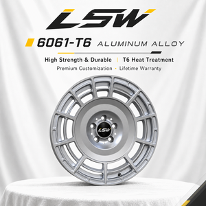 LS8193 Jantes en alliage forgé personnalisables 6x139.7 ET20 ET35 15-26 pouces, style SUV/camion, finition argent mat, stock limité, vente flash - Product Image 4