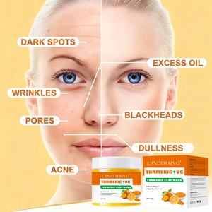 Mascarilla de Arcilla Personalizada con Cúrcuma y Vitamina C, Exfoliante e Iluminadora para Limpiar los Poros, Mascarilla de Arcilla Hidratante - Product Image 3