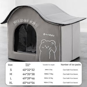 Solide Sommer-Kühlhundehütte Umweltfreundliches 600D Oxford-Gewebe Kühlendes Haustierbett für Kühlheit bei Warmem Wetter - Product Image 6