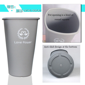 Csja DREA — pots de fleurs géants en plastique, 3 tailles, pour plantes de maison, jardin, balcon - Product Image 4