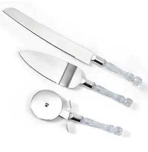 New baking tools Kitchen Home Wedding Party Cake Saw Knife Stainless Steel Crystal Handle Cake Bread knife