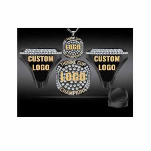 Anillos de Campeonato Personalizados en Aleación Chapada en Oro Rosa para Jóvenes de Fútbol, Sóftbol y Béisbol - Product Image 2