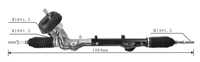 Crémaillère de direction assistée LHD pour Renault Duster 2013-2016 Neuve