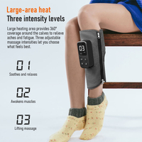 Masseur de jambes à compression par ondes d'air EMS ultime, nouvelle mise à niveau rechargeable par USB 2025, masseur de mollets à compression pour la circulation