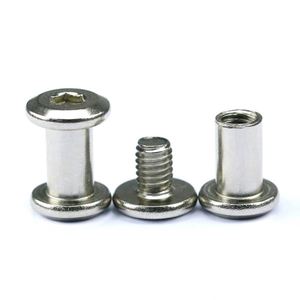 Remaches de Acero Inoxidable 304 con Certificación ISO9001, Remaches Macho y Hembra con Bloqueo, Tornillos Chicago de 6 mm y 8 mm para Ensamblaje de Equipos Mecánicos - Product Image 2