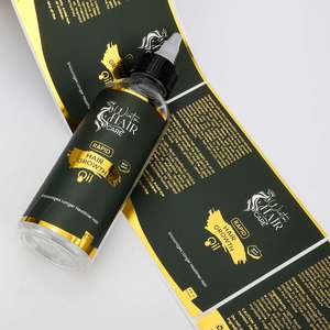 ขวดบรรจุภัณฑ์เครื่องสำอางกันน้ำ FX Roll ผลิตจากแก้วและพลาสติก พร้อมฉลากฟอยล์สีทอง ป้ายสติกเกอร์ ฉลากบรรจุภัณฑ์สำหรับขวด - Product Image 3