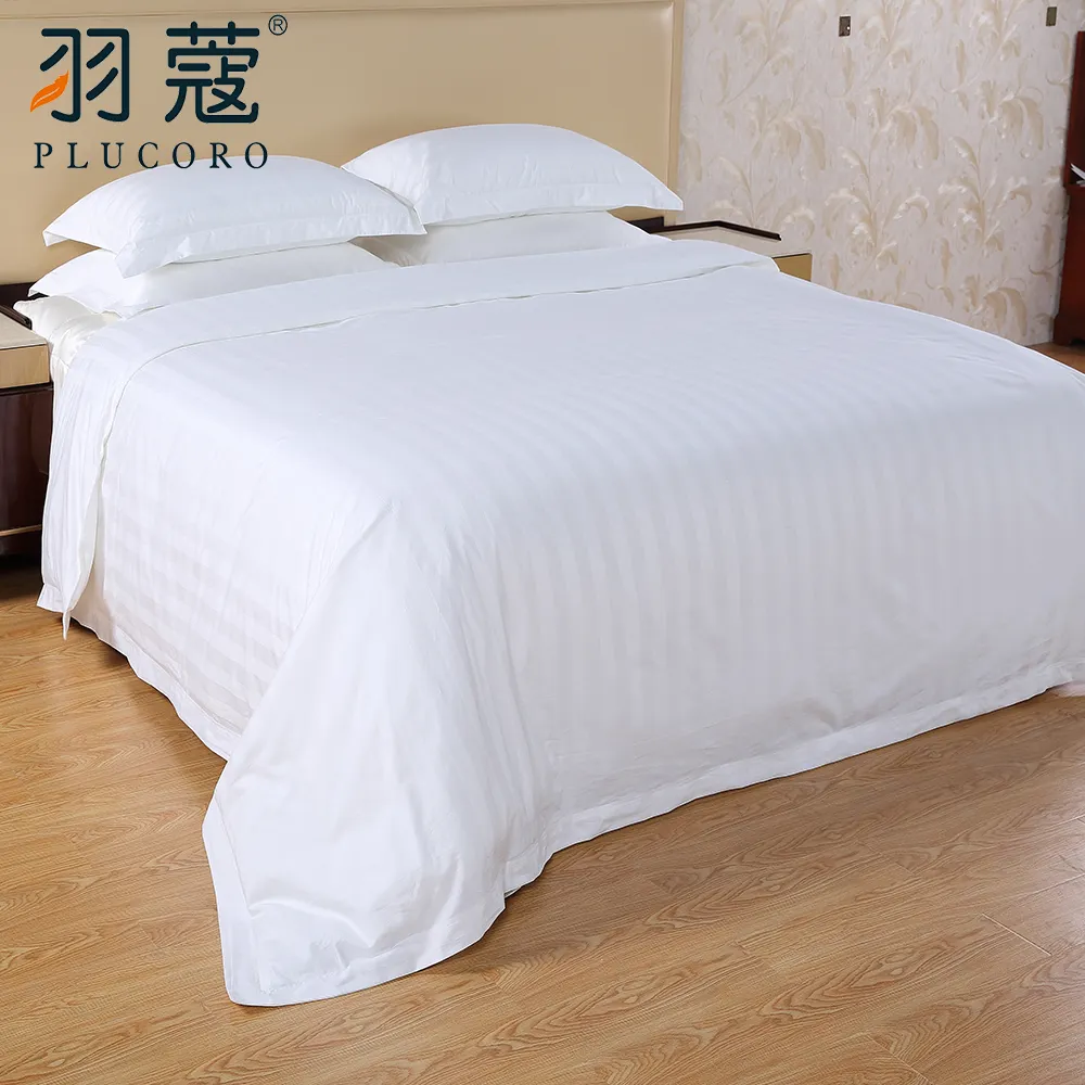 Hotel Luxury Bedding King Flat Sheet Beddings Bed Sheet 100%Cotton Star Hotel