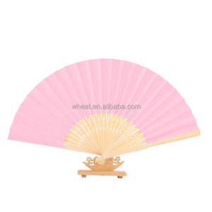 Éventail en papier personnalisé avec logo, fabriqué en Chine, plusieurs couleurs, étiquette personnalisée, éventail en papier manuel pour mariage, fête, cadeau - Product Image 4