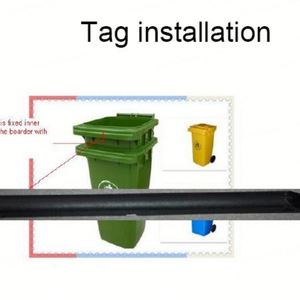 Vanch 860-960mhz 8 Meters RFID Waste <b>Bin</b> Management Label Sticker RFID ABS Anti Metal Tag Uhf Rfid Tag - Product Image 6