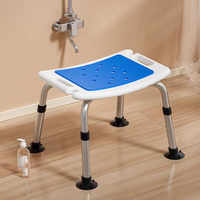 Chaise de douche antidérapante et réglable pour personnes âgées, en aluminium, siège de douche, chaise de bain