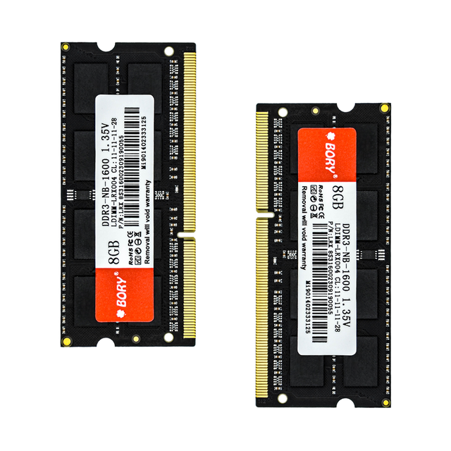 Factory Direct DDR3 8GB Memory RAM 1600Mhz Frequency for Laptop 4GB to 8GB Capacity Wholesale Sale
