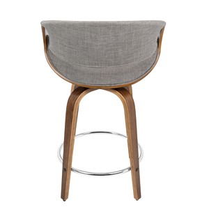<span class=keywords><strong>Tabouret</strong></span> de comptoir moderne du milieu du siècle, rembourré, pivotant, noir, tabourets de comptoir en bois, tabourets de bar en bois pour cuisine, bars, café - Product Image 3