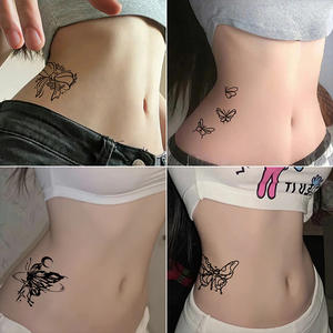 Moda desechable semipermanente impermeable a prueba de sudor cuerpo <span class=keywords><strong>tatuaje</strong></span> pegatinas jugo de hierbas característica temporal para hombres y mujeres - Product Image 3