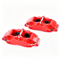 Fabricante chino de pinzas de freno forjadas de 4 pistones, kit de discos de freno grandes CP 5200 para autos de carreras, rotor de rueda de 330 * 28 mm y 17 pulgadas.