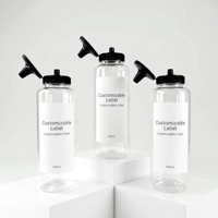 Bouteille souple en PET de 350 ml sans BPA, qualité alimentaire, distributeur de sauce en plastique avec bouchon à clapet pour ketchup et huile – Vente en gros