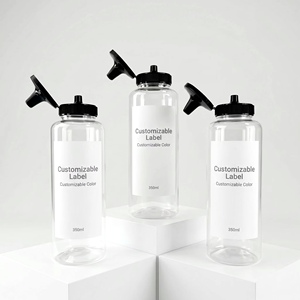 Botella de Plástico PET de 350 ml al por Mayor, Libre de BPA, Apta para Alimentos, Dispensador de Salsas con Tapa Abatible, para <span class=keywords><strong>Ketchup</strong></span> y Aceite - Product Image 1