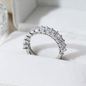 Anillo de compromiso Messi Jewelry MSR-2170 de platino con diamante cultivado en laboratorio - Product Image 4
