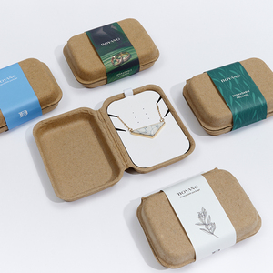 Boîte à bijoux en papier biodégradable personnalisée Boyang avec logo - Product Image 5