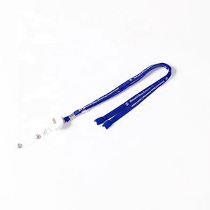 Cordon de cou en polyester vierge réglable avec enrouleur de badge, personnalisable avec logo, vente en gros, usine OEM/ODM Chine - Product Image 4