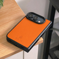 Housse de protection pour téléphone en cuir PU personnalisée, fine et résistante aux chocs, pour iPhone 18 ultra, coque arrière de luxe pour iPhone 18 Duo
