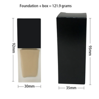 Outtop — fond de teint isolant pour bouteille en verre, correcteur, personnalisé, 15 couleurs, sans logo, contrôle d'huile