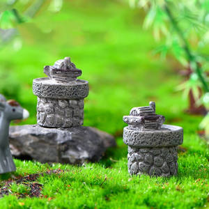 Mousse Micro Paysage Figurine Simulation Rétro <span class=keywords><strong>Pierre</strong></span> Rouleau <span class=keywords><strong>Moulin</strong></span> Modèle Décoration Miniature <span class=keywords><strong>Jardin</strong></span> Décor - Product Image 2