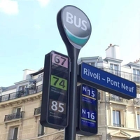 Letrero LED Resistente a la Intemperie con Logotipo Personalizado para Hoteles, Aeropuertos y Estaciones de Metro, IP65 Impermeable