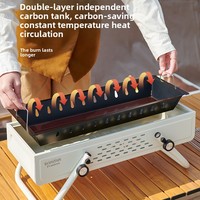 Barbecue au charbon portable pliable sans fumée pour camping et usage domestique, assemblage détachable, revêtement nano par électrophorèse