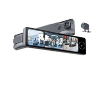 Caméra de tableau de bord 4G pour voiture, enregistreur vidéo 3CH, ADAS, Android 8.1, rétroviseur, 1080P, support spécial, caméra de tableau de bord 11 pouces pour taxi, 2G+32GB