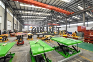 ACパワーダブルデッキロータリー電気油圧シザーリフトテーブル - Product Image 2