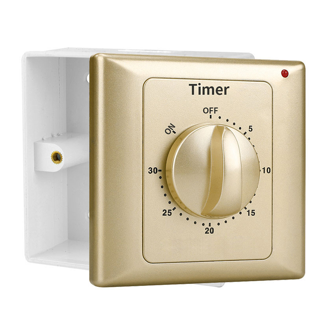 High Power Quality Pump Motor Timer Switch Timer Socket 1 Minute to 120 Minutes 110~220V 10A Mechanical Time Switch