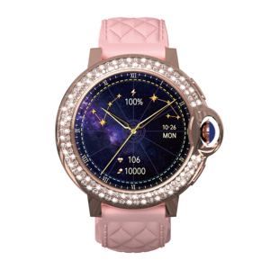 Montre connectée pour filles DENIXI WB0037, style luxueux, multifonctionnelle, paiement NFC, surveillance de la fréquence cardiaque, du sommeil et de la santé, multilingue - Product Image 1