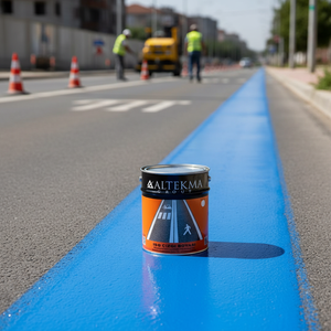Peinture pour bandes de marquage routier en plastique bleu de 20 kg - Product Image 3