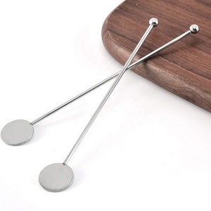 Outils de barman personnalisés pour mariage, bâtonnets à mélanger en acier inoxydable argenté, bâtonnets à mélanger réutilisables pour <span class=keywords><strong>café</strong></span>, agitateurs à cocktails - Product Image 3