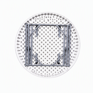 Autres meubles d'extérieur - Table ronde pliante blanche pour banquet - Table à manger ronde pliable en plastique - Product Image 2