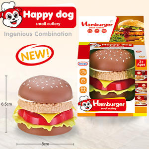Venta caliente al por mayor juguete hamburguesa simulación comida juguetes cocina educación juego de simulación comida accesorios juguete - Product Image 6