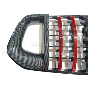 ชุดแต่งกันชนหน้า สำหรับรถยนต์ Mercedes Benz GLE class W167 ปี 2020-2022  กระจังหน้าแบบ Racing  พร้อมแถบตกแต่งภายนอก - Product Image 6