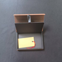 Boîte de fermeture magnétique en carton luxueux de 2mm d'épaisseur personnalisable pour l'emballage de cartes de crédit VIP de portefeuille gaufrage
