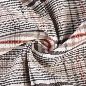 2023 Hot Selling Polyester Rayon Spandex Breathable Soft 240gsm Yarn Dyed Check Fabrics For Coat