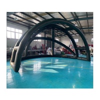 Cage de golf gonflable hermétique de 23 pieds de large, 16 pieds de haut et 13 pieds de profondeur, personnalisable en couleur, en PVC, pour l'extérieur