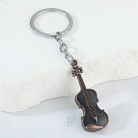 Porte-clés Violon Rétro en Métal, Cadeau Idéal pour les Amateurs de Musique, les Musiciens, les Étudiants, les Enseignants et les Fans d'Orchestre