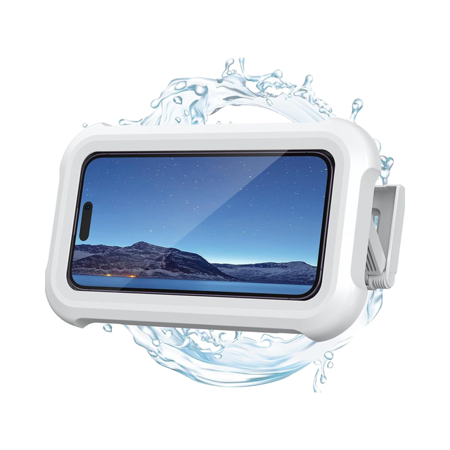 Lamicall STRY01 Sensitive Touch Screen Phone Holder Waterproof Shower Case 480 Rotating Retractable Wall Bracket for Smart Phone