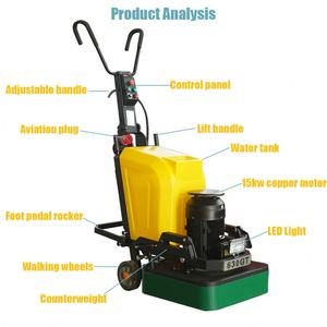 Pulidora de Pisos de Alta Calidad de 7.5KW y 630mm, 380V, Equipada con Tanque de Agua, Máquina Multifuncional para Pulir Concreto - Product Image 4
