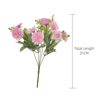 MW81002 — Bouquet de fleurs artificielles, boule de chrysanthème, décoration de mariage, offre spéciale