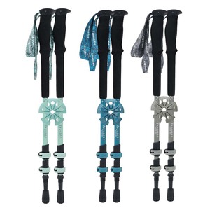 Abuda Hiking Poles 7075 Aluminum Alloy External Lock Telescopic Three Section Outdoor Walking <b>Sticks</b> - Product Image 1
