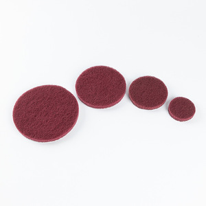 YTC Industrial Scouring Pads Round Nylon Fiber Corundum Stainless Steel Polishing Abrasive Pad Set - Product Image 1